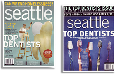 “Top Dentist” issue of Seattle Magazine and Seattle Metropolitan Magazine